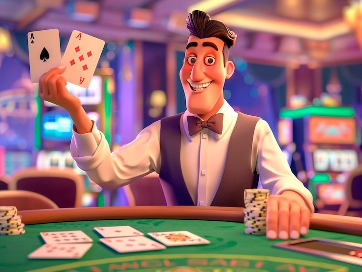 Slot game interface on aku4d slot with DANA payment option visible